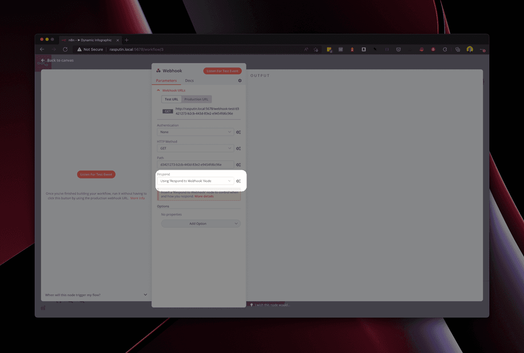 Dynamically create infographics using n8n