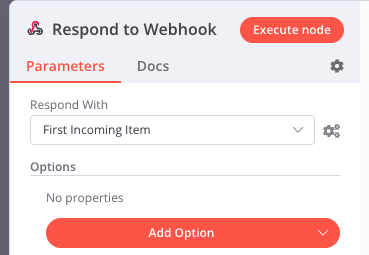 Respond to Webhook setup