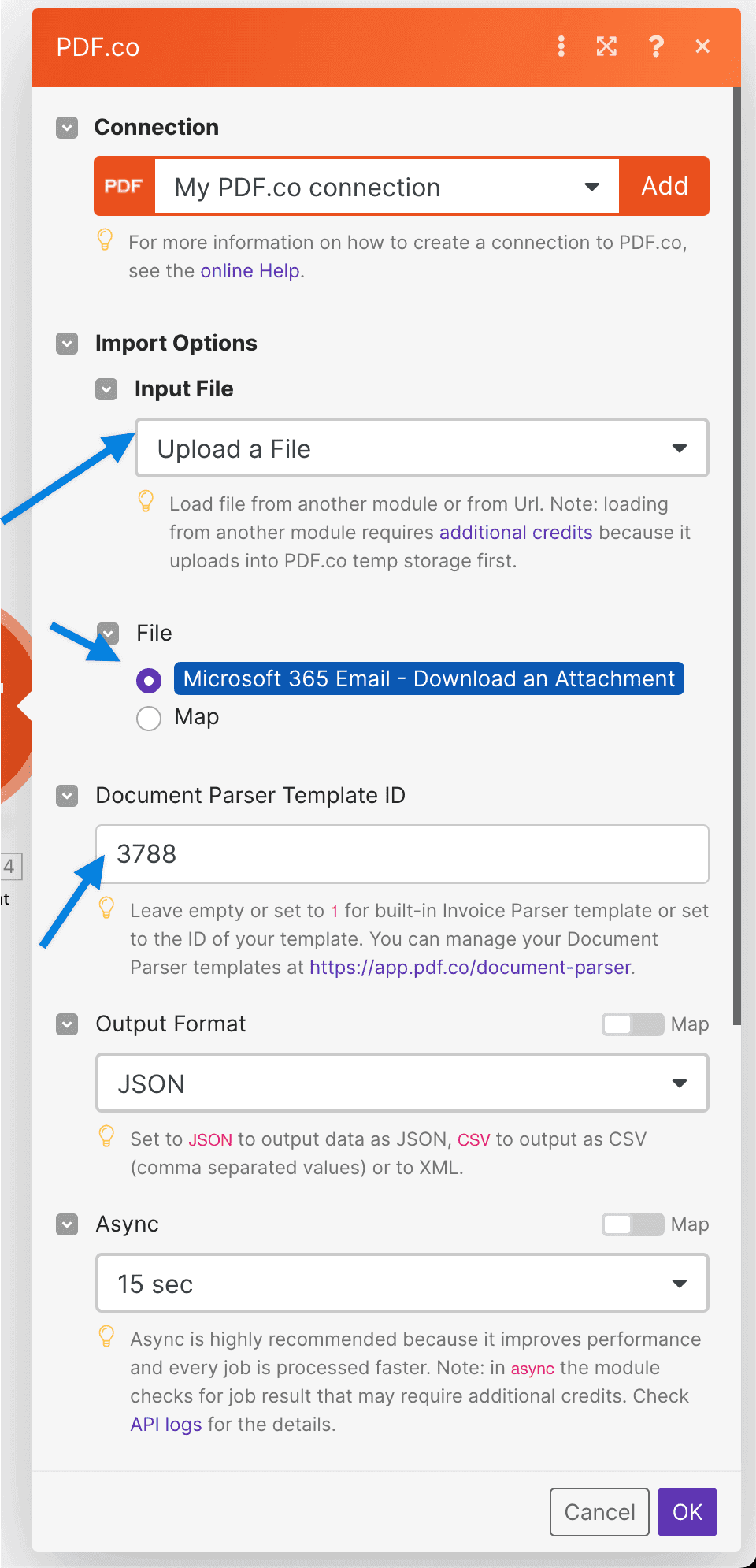 PDF.co node setup